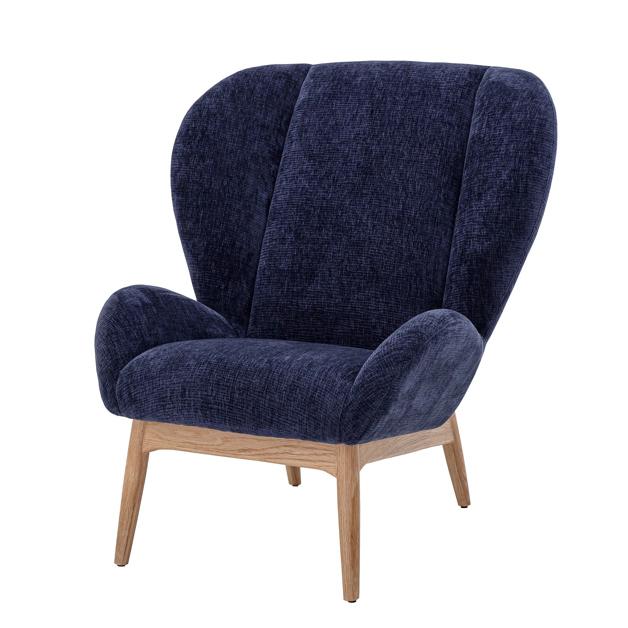 Bloomingville Eable Lounge Chair, Blau, Polyester