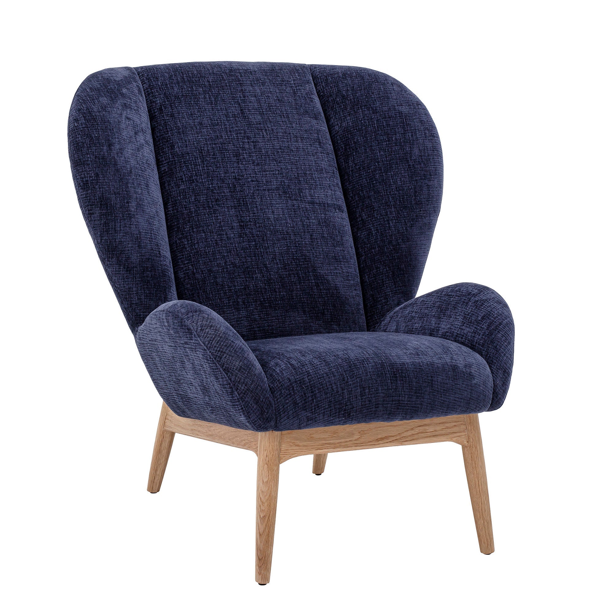 Bloomingville Eable Lounge Chair, Blau, Polyester