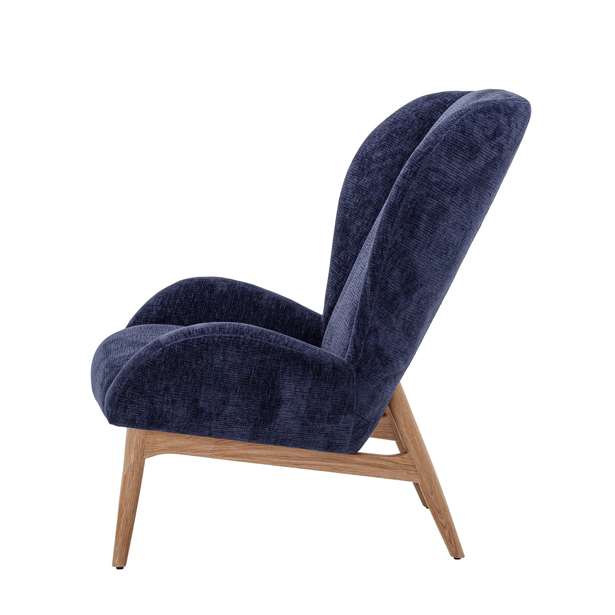 Bloomingville Eable Lounge Chair, Blau, Polyester