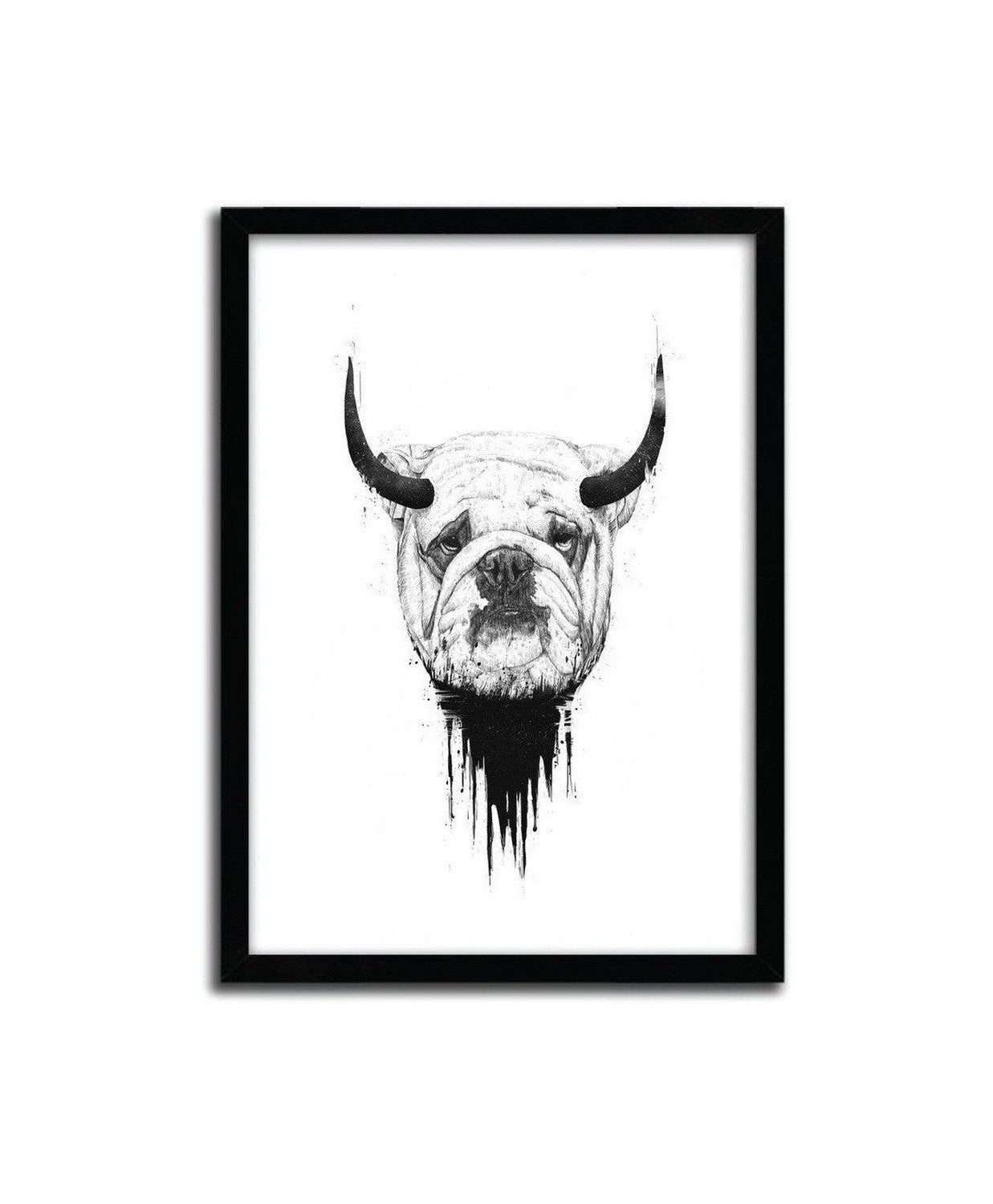 Affiche Bull Dog par Balazs Solti