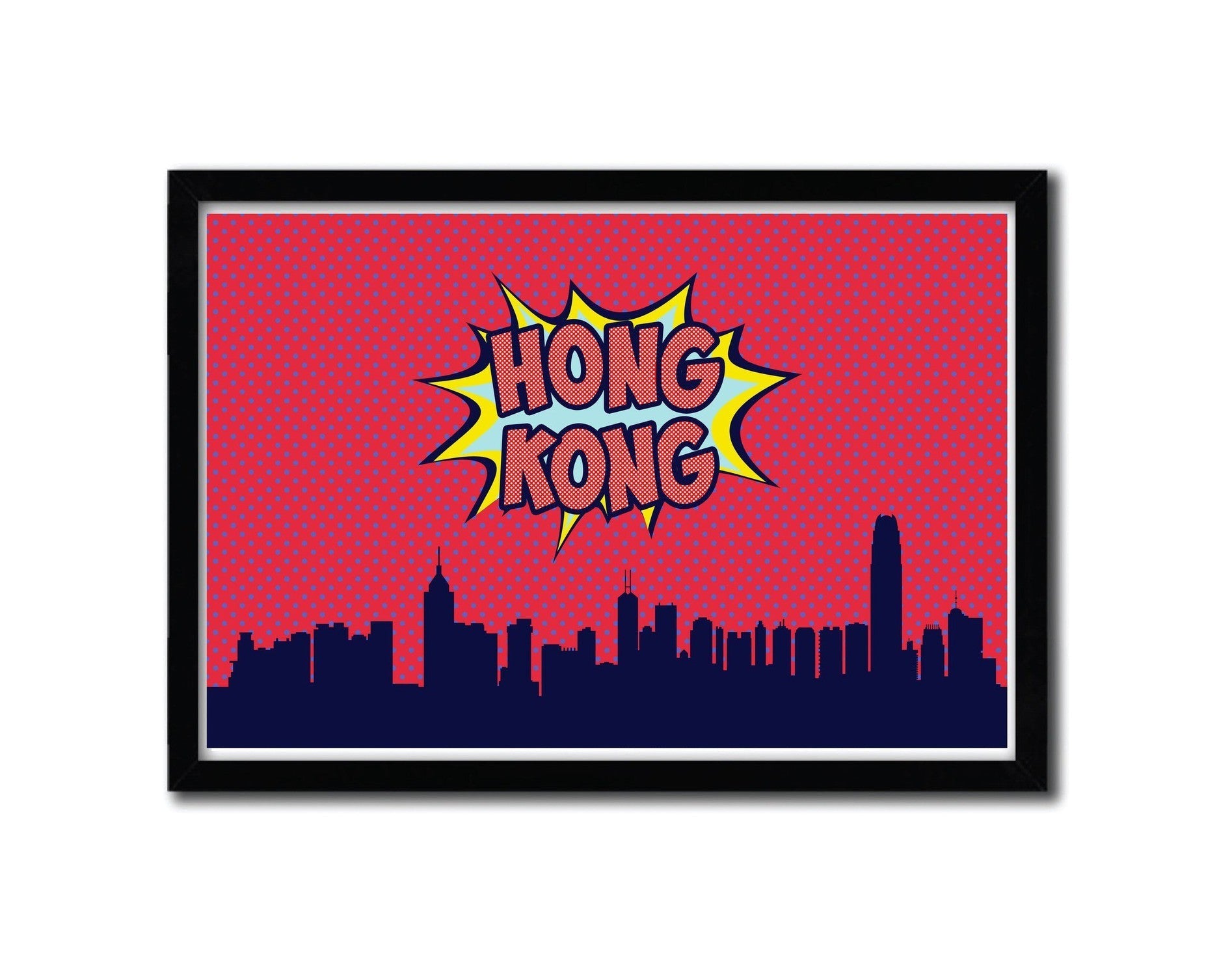 Affiche Honk Kong Par Octavian Mielu