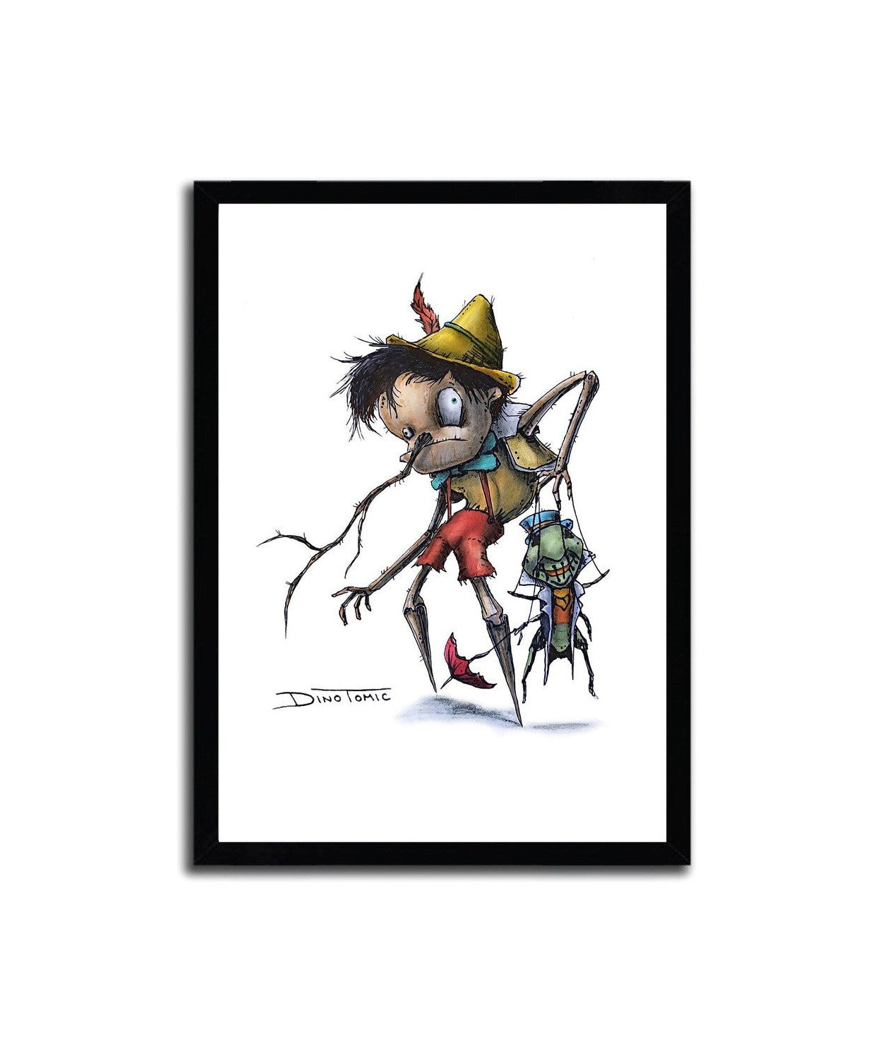 Affiche pinocchio creepyfied par dinotomic