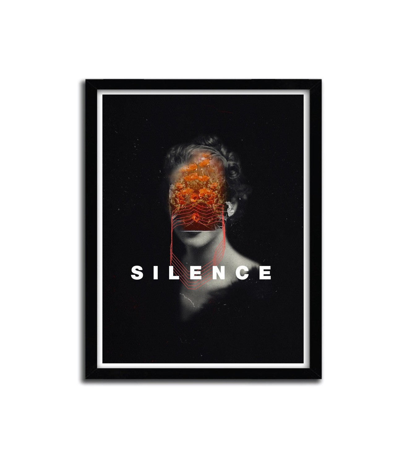 Affiche Silence av Frank Moth