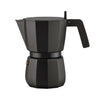 Alessi MOKA -Espresso -Kaffeemaschine schwarz, 6 Tasse