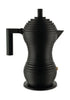 Alessi Pulcina Espresso Maker 6 tasses, noir / noir