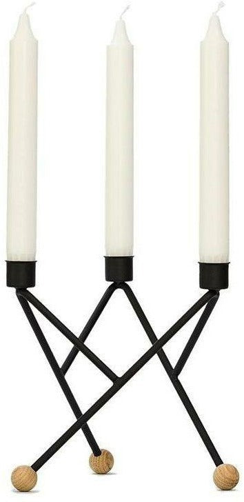 Andersen Furniture North Star Candlestick, negro, grande