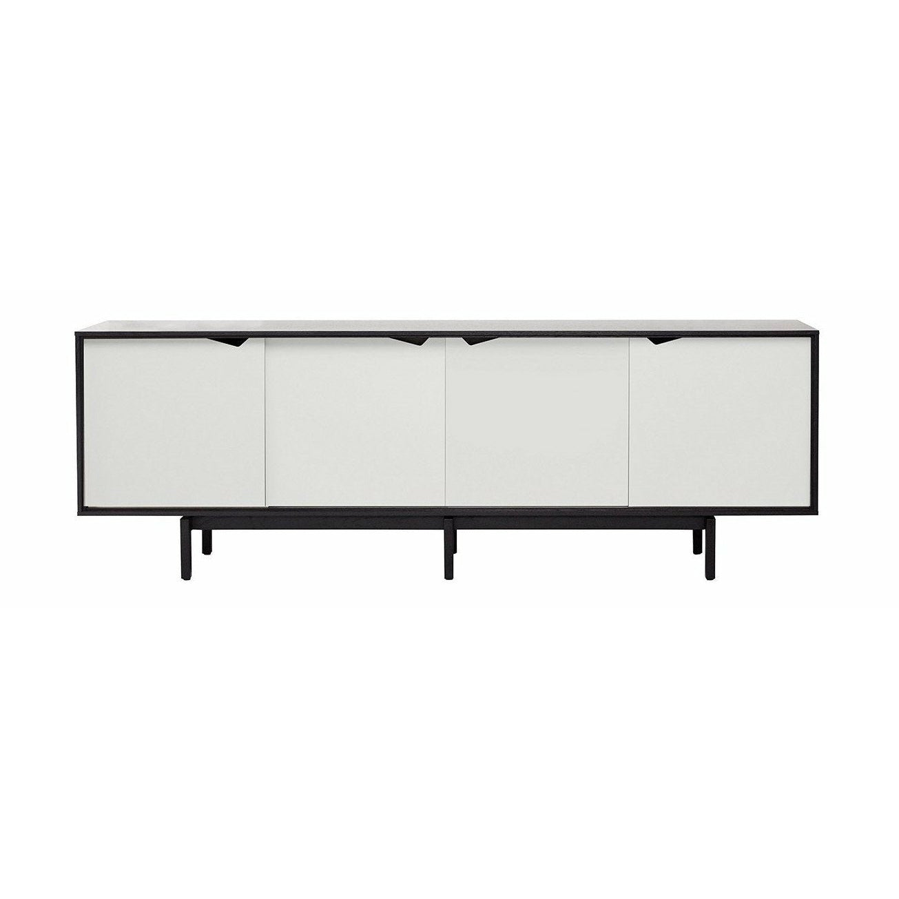 [product_category]-Andersen Furniture S1 Sideboard Black, White Drawers, 200cm-Andersen Furniture-5713524019643-5-110A0509001-AND-1