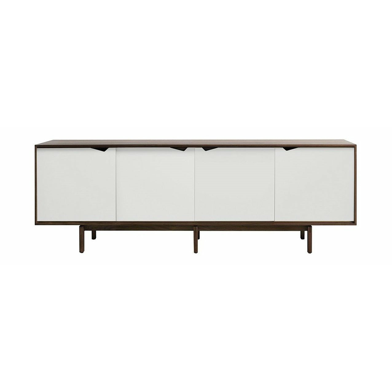 [product_category]-Andersen Furniture S1 Sideboard Walnut, White Drawers, 200cm-Andersen Furniture-51212265878998-5-110A1106-AND-1