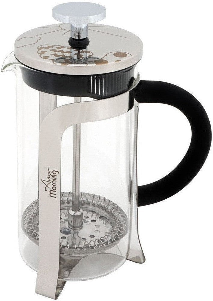 Enhver morgen FY450 French Press Kaffeebereiter, 600 ml, Silber