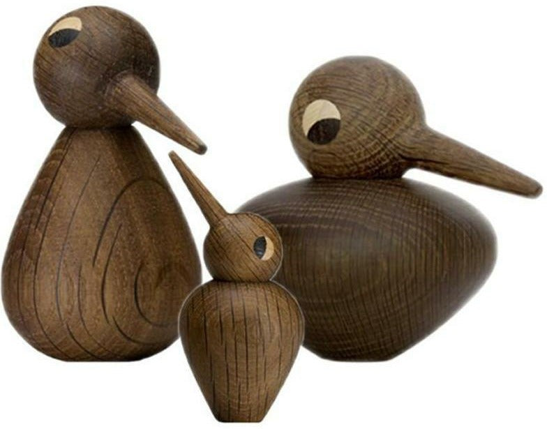 Architectmade Kristian Vedel Bird Family (set avec 3), chêne fumé