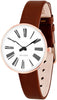 Arne Jacobsen Roman Wristwatch ø30, Rosé/Brown