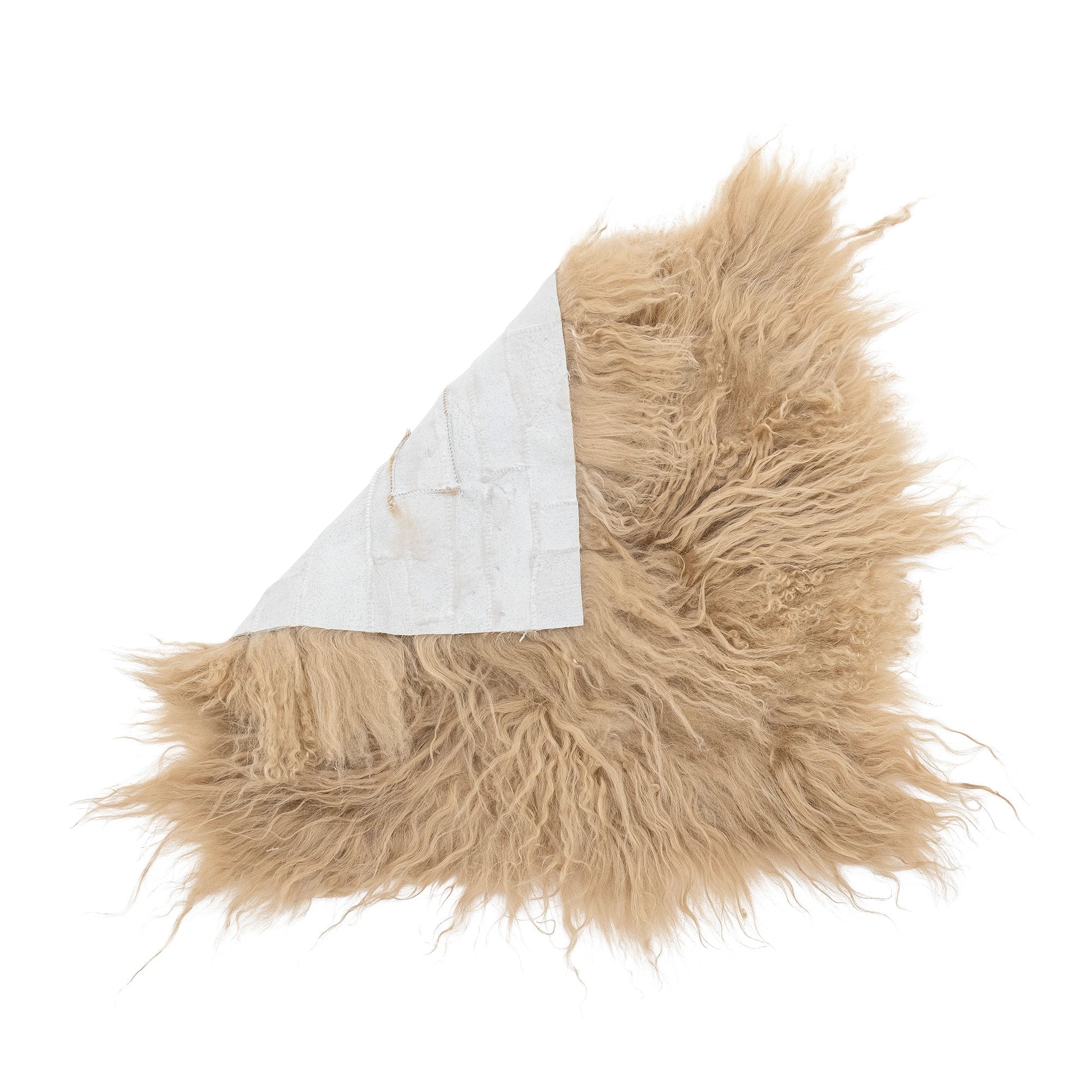 Bloomingville Hilma setepute, natur, Lambskin Tibetian