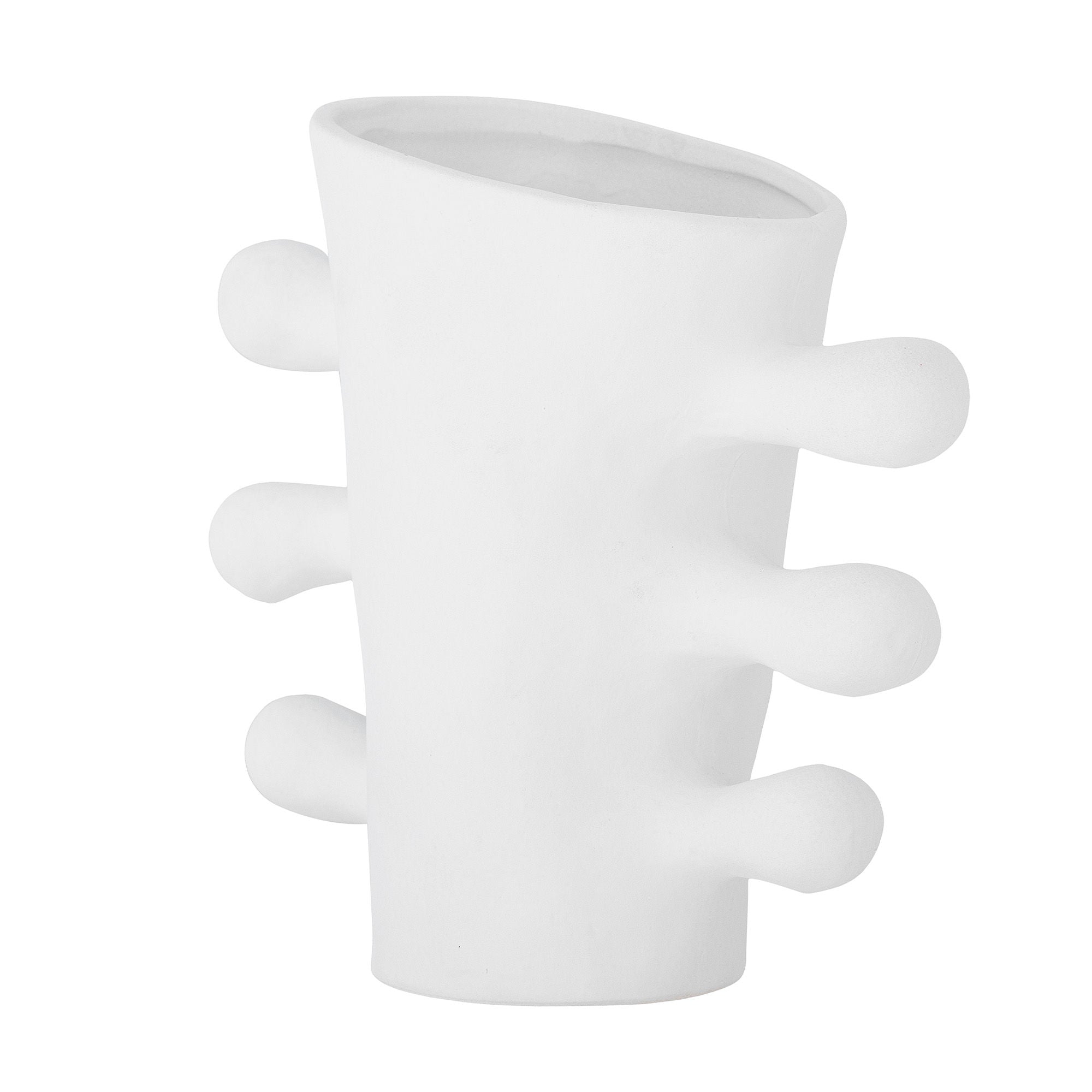 Bloomingville Pernilla Vase, White, stentøj