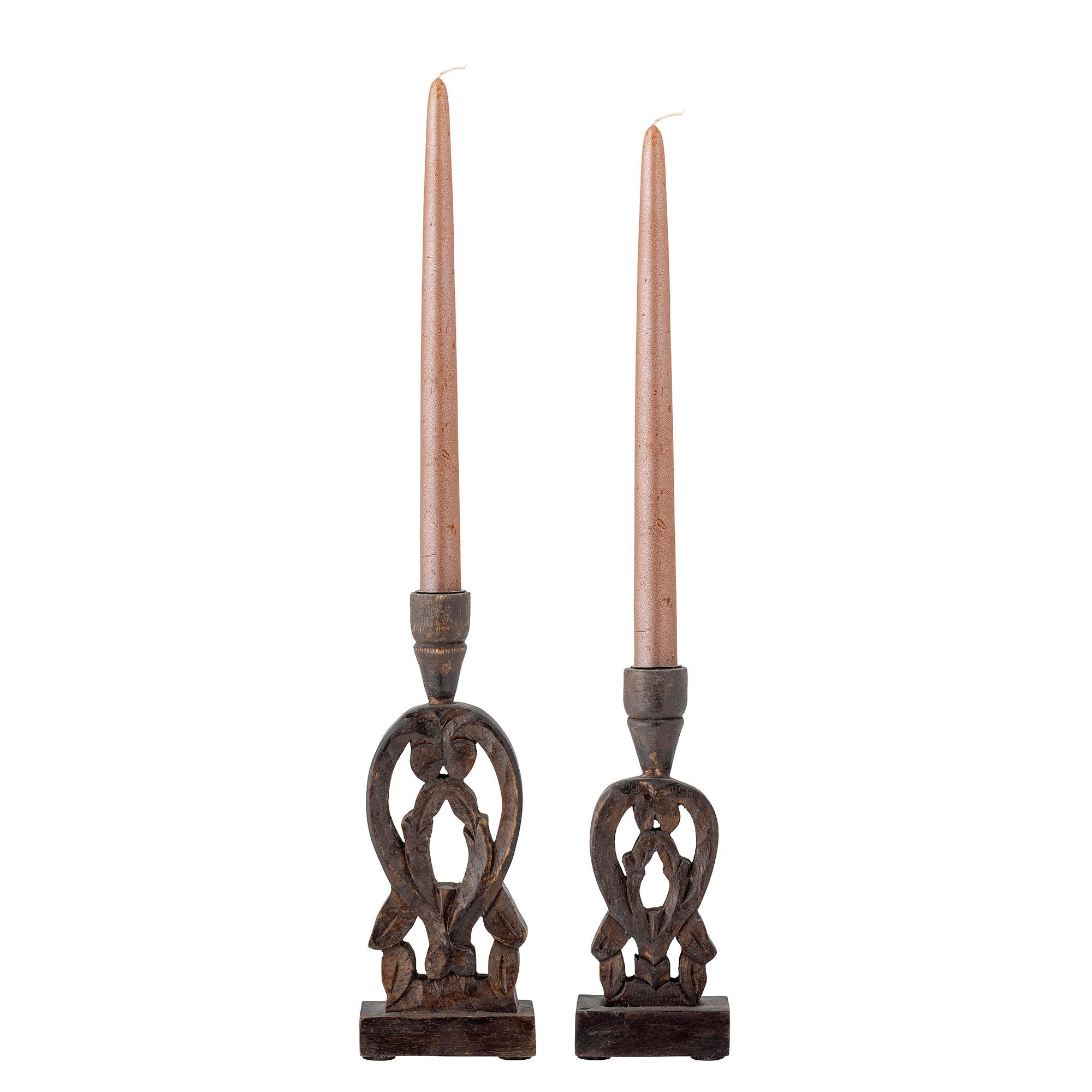 Skapandi safn Bernie Candle Holder, Brown, Mango