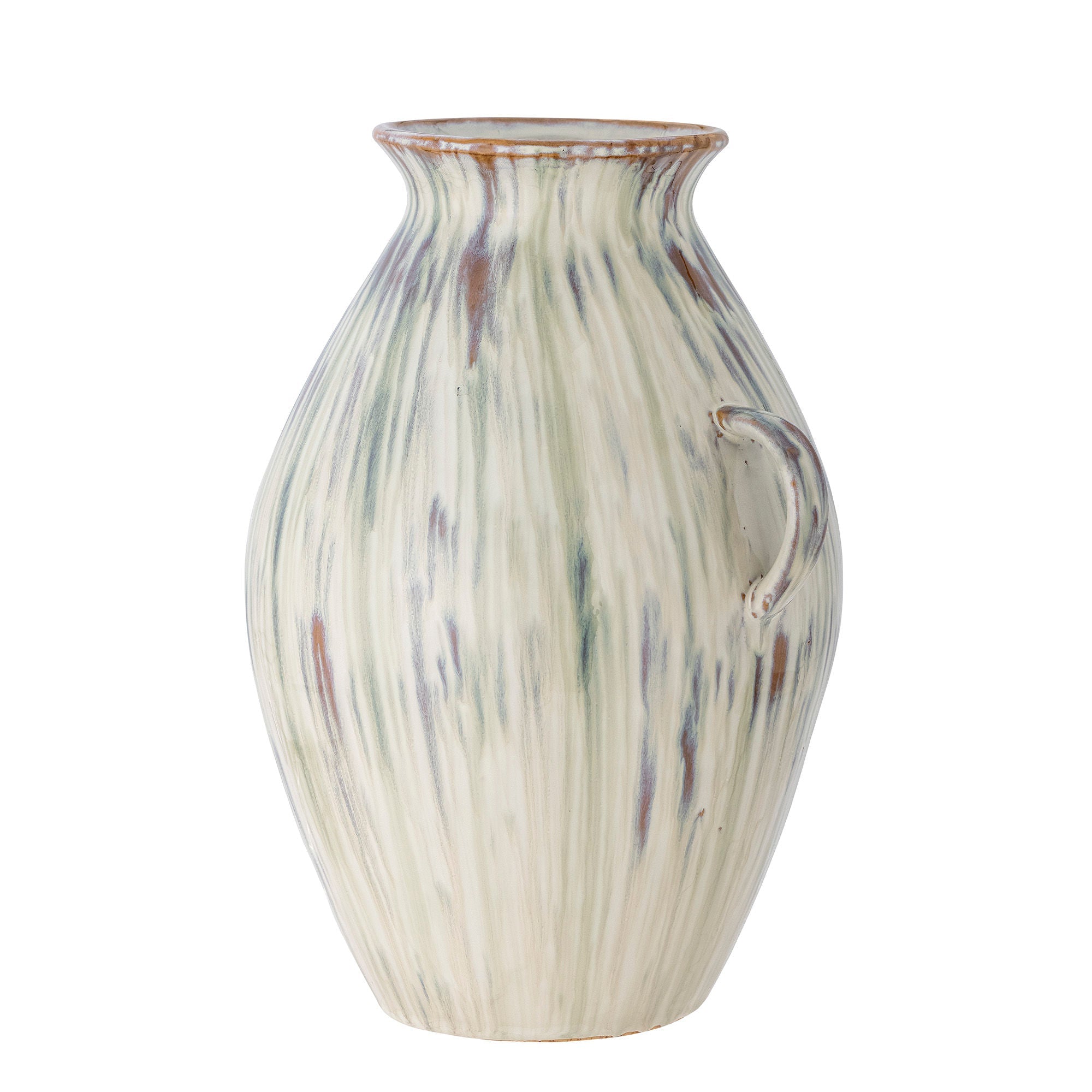 Bloomingville Sanella Vase, Grün, Steinzeug