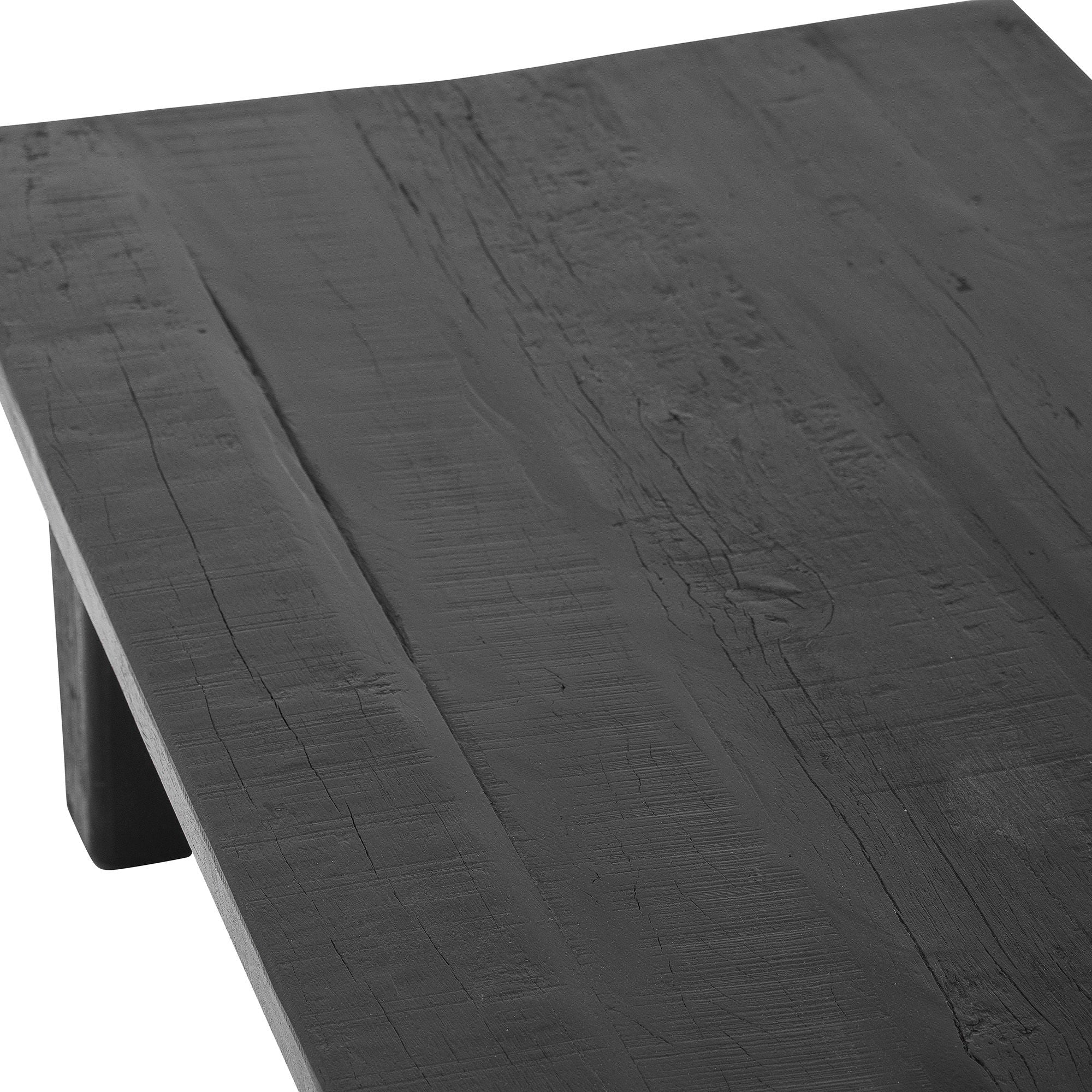 Bloomingville Riber soffbord, svart, återvunnet trä