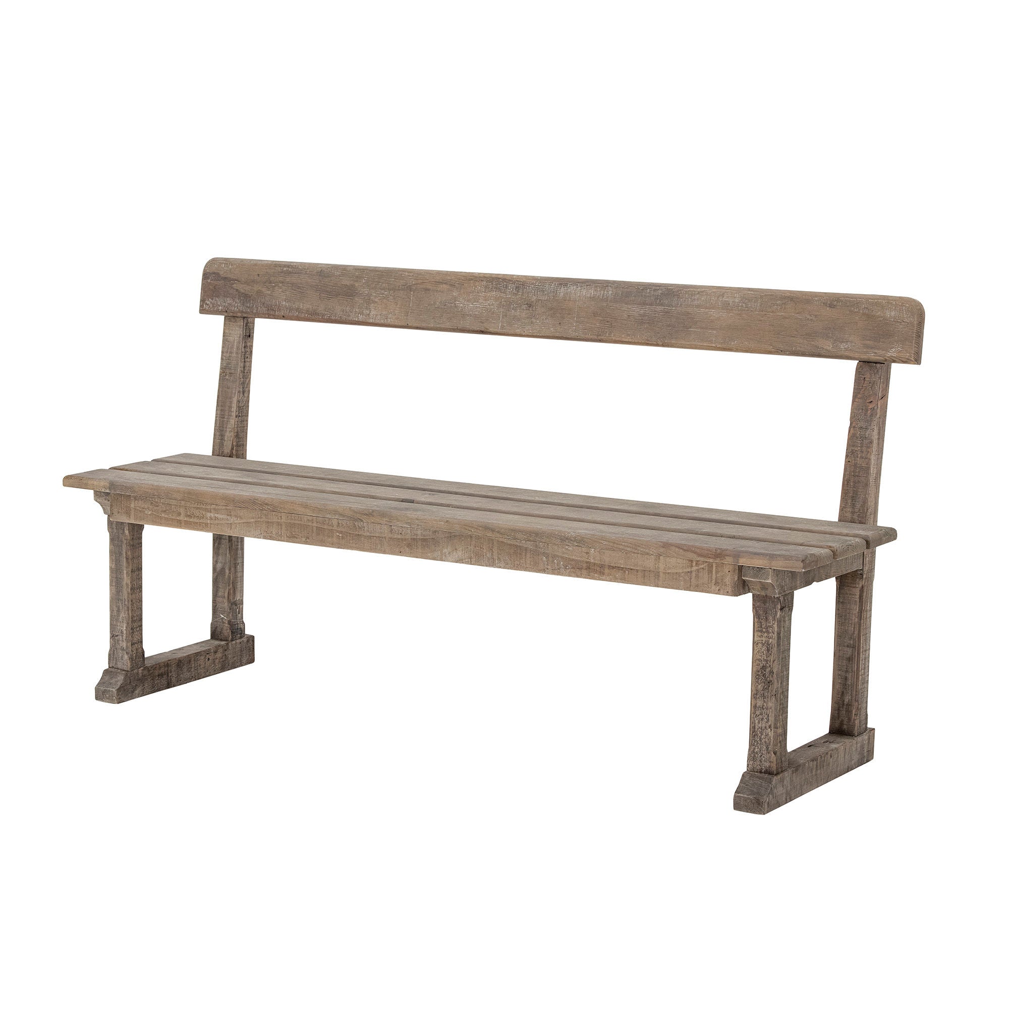 Creatieve collectie Portland Bench, Nature, Reclaimed Pine Wood