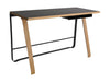 Bent Hansen Hemingway -bureau met lade L 120 cm, mat gelakte eiken/zwart linoleum