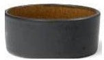 Bitz Mini Bowl, zwart/barnsteen, Ø 7 cm