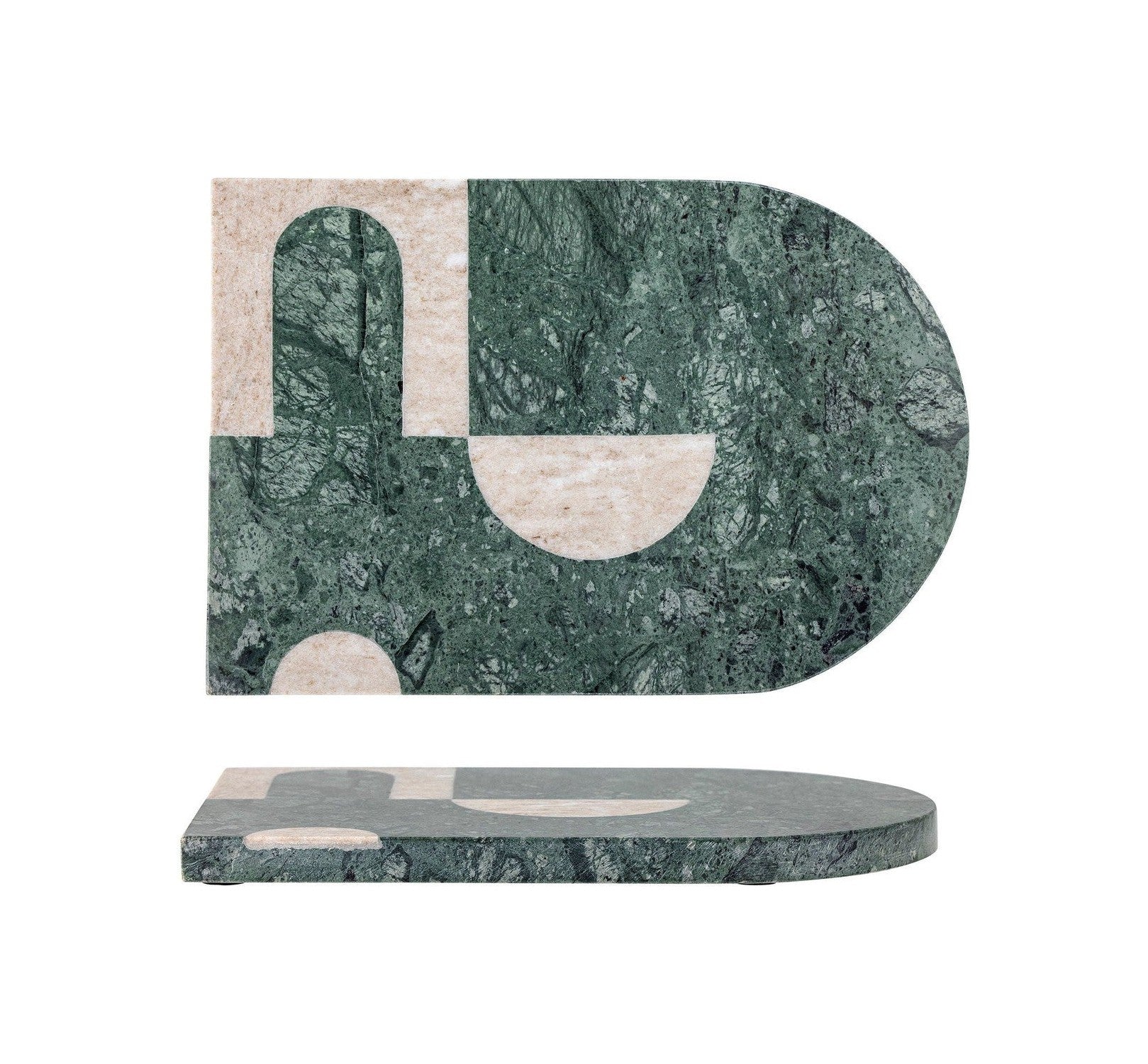 Bloomingville Abrianna skjærebrett, grønt, marmor