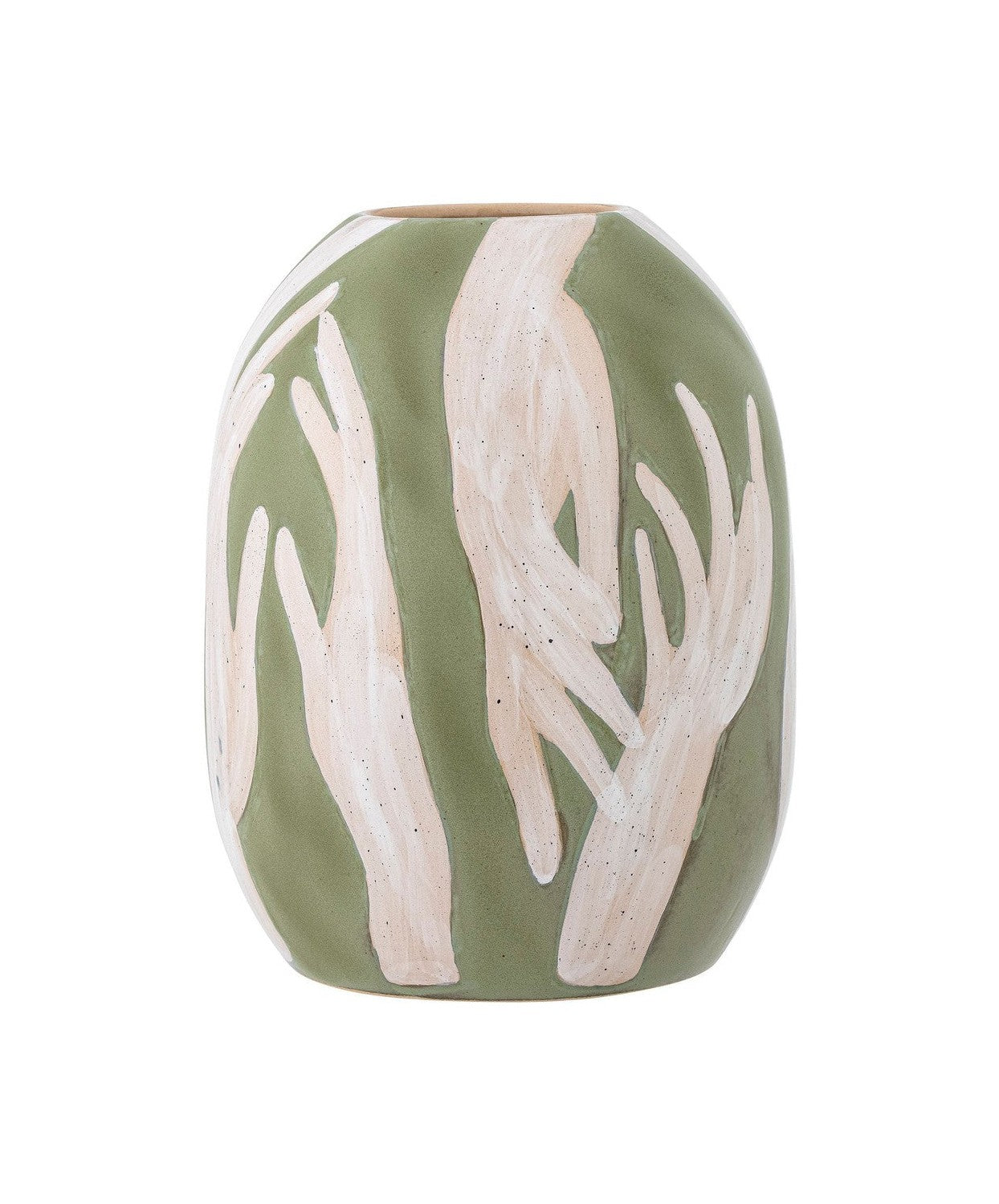 Vase Bloomingville Adalena, vert, grès