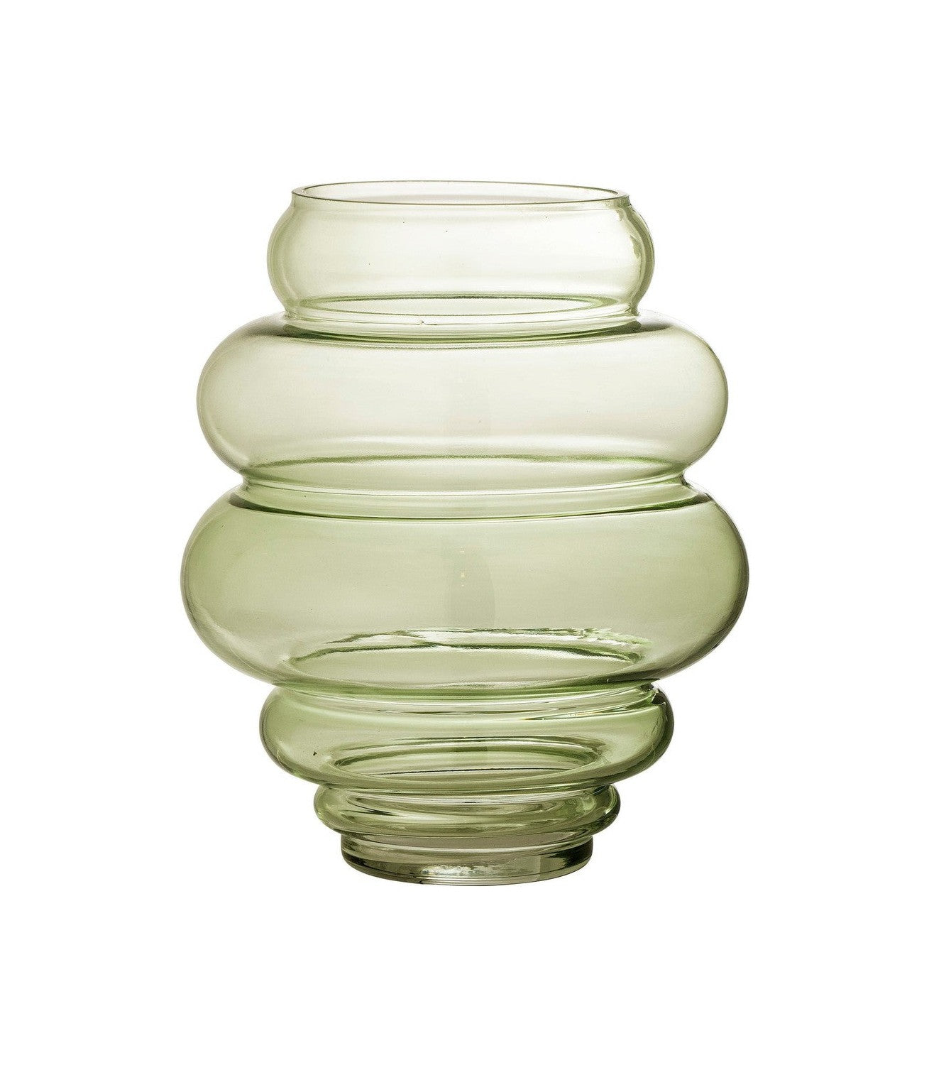 Bloomingville Annhelen Vase, Grün, Glas