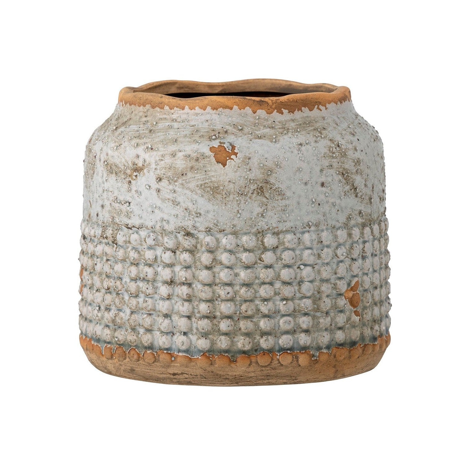 Bloomingville Apollo Deco Vase, Gray, Terracotta