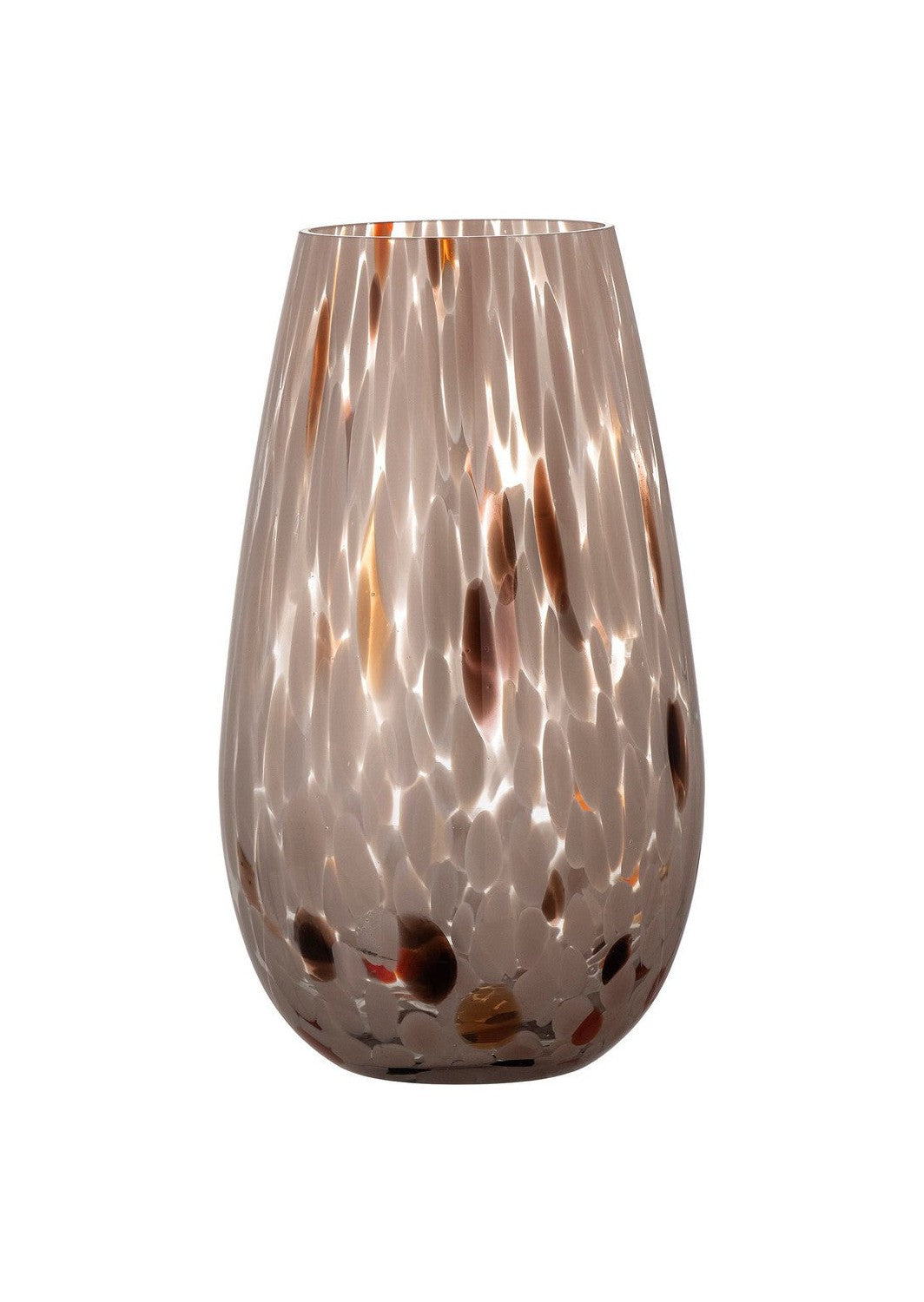 Bloomingville Artem花瓶，棕色，玻璃