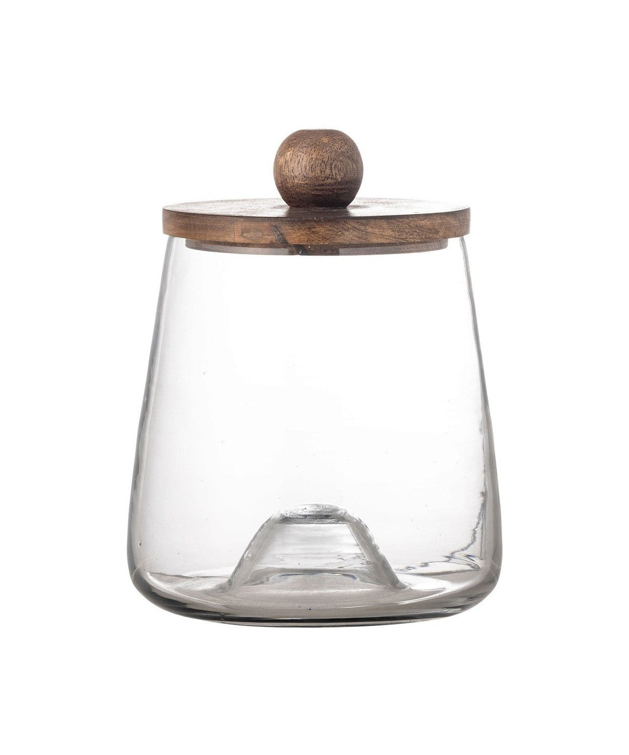 Bloomingville asami jar w/lid，透明，再生玻璃