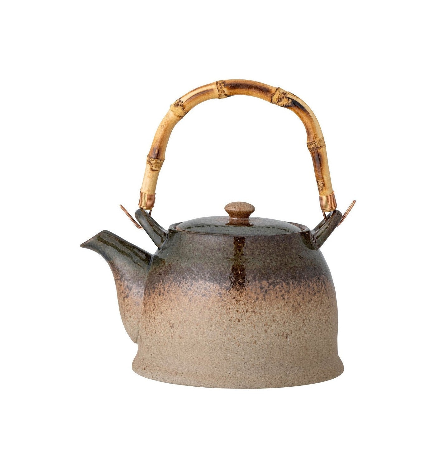 布卢明维尔光环茶壶，带茶，绿色，瓷器