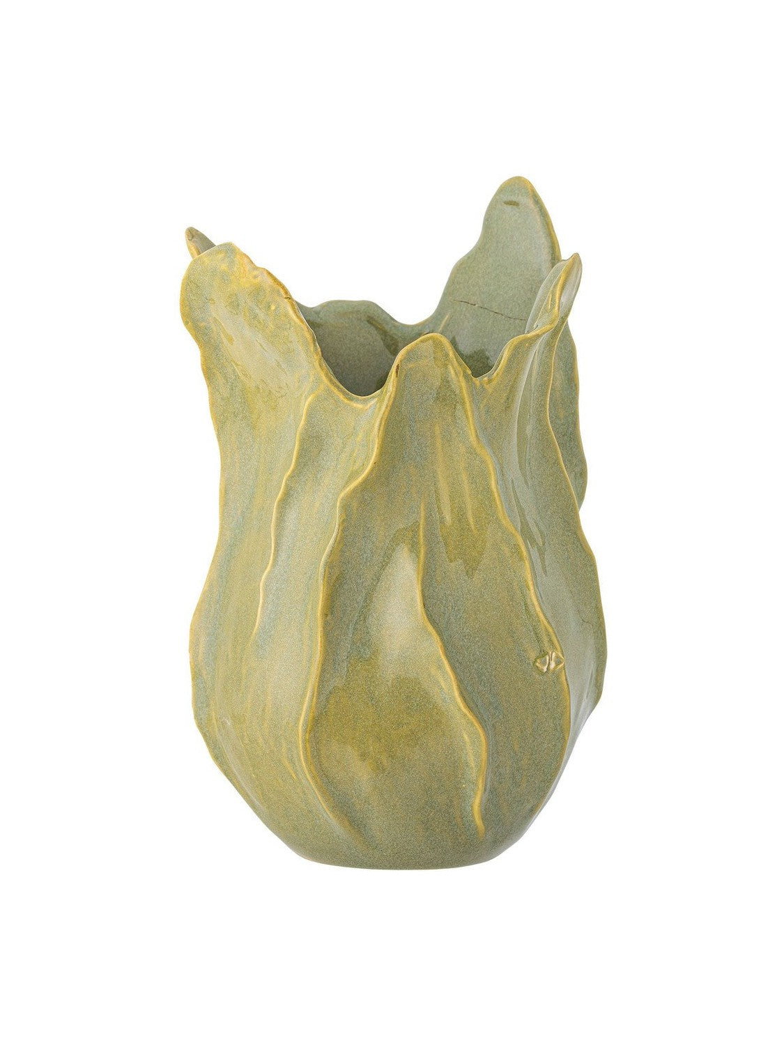 Vase de Bloomingville Bastien, vert, grès