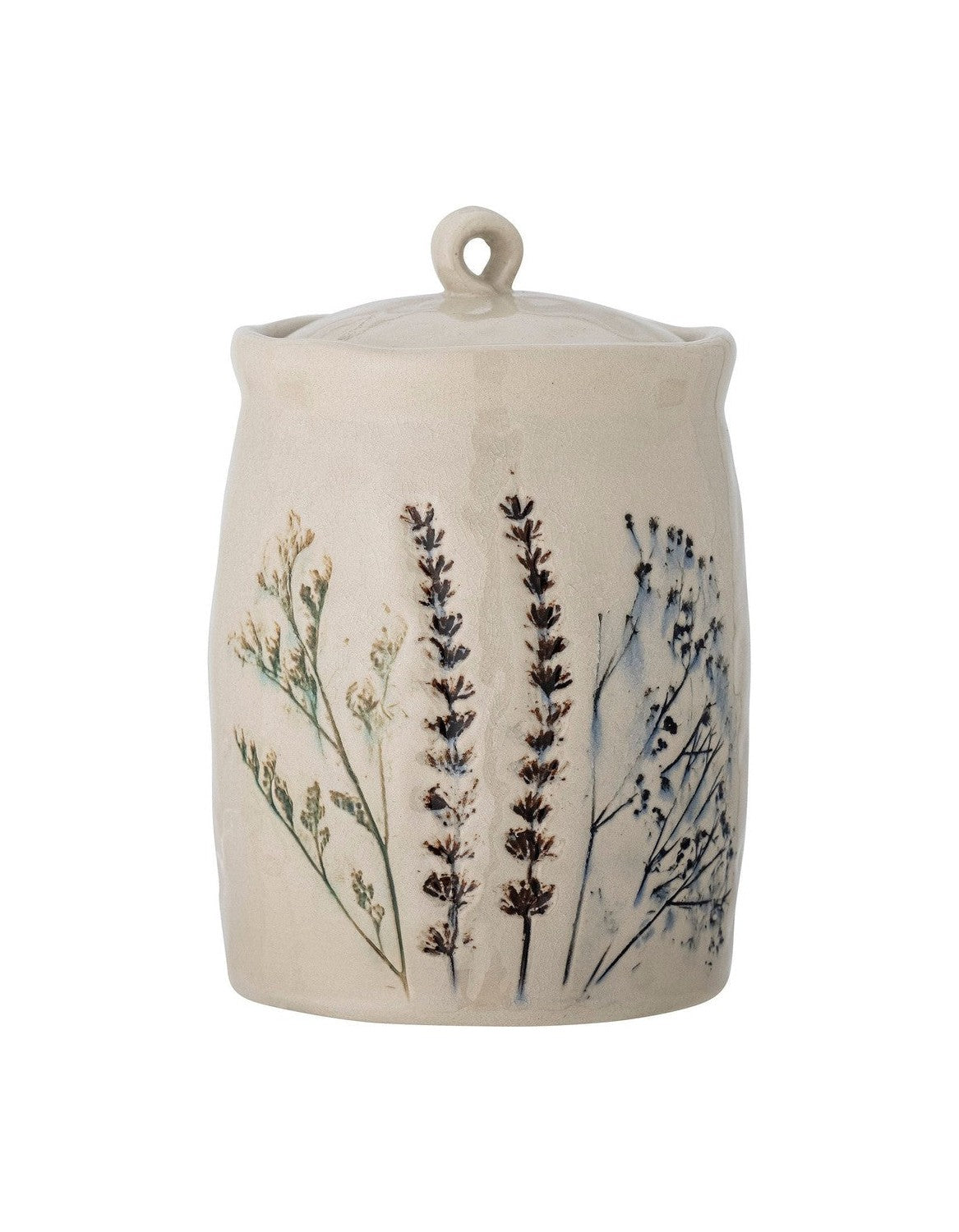 Bloomingville Bea Jar mit Deckel, Natur, Steinzeug