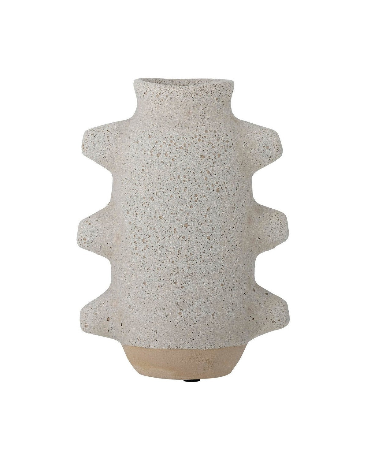 Bloomingville Birka Vase, bianco, ceramica