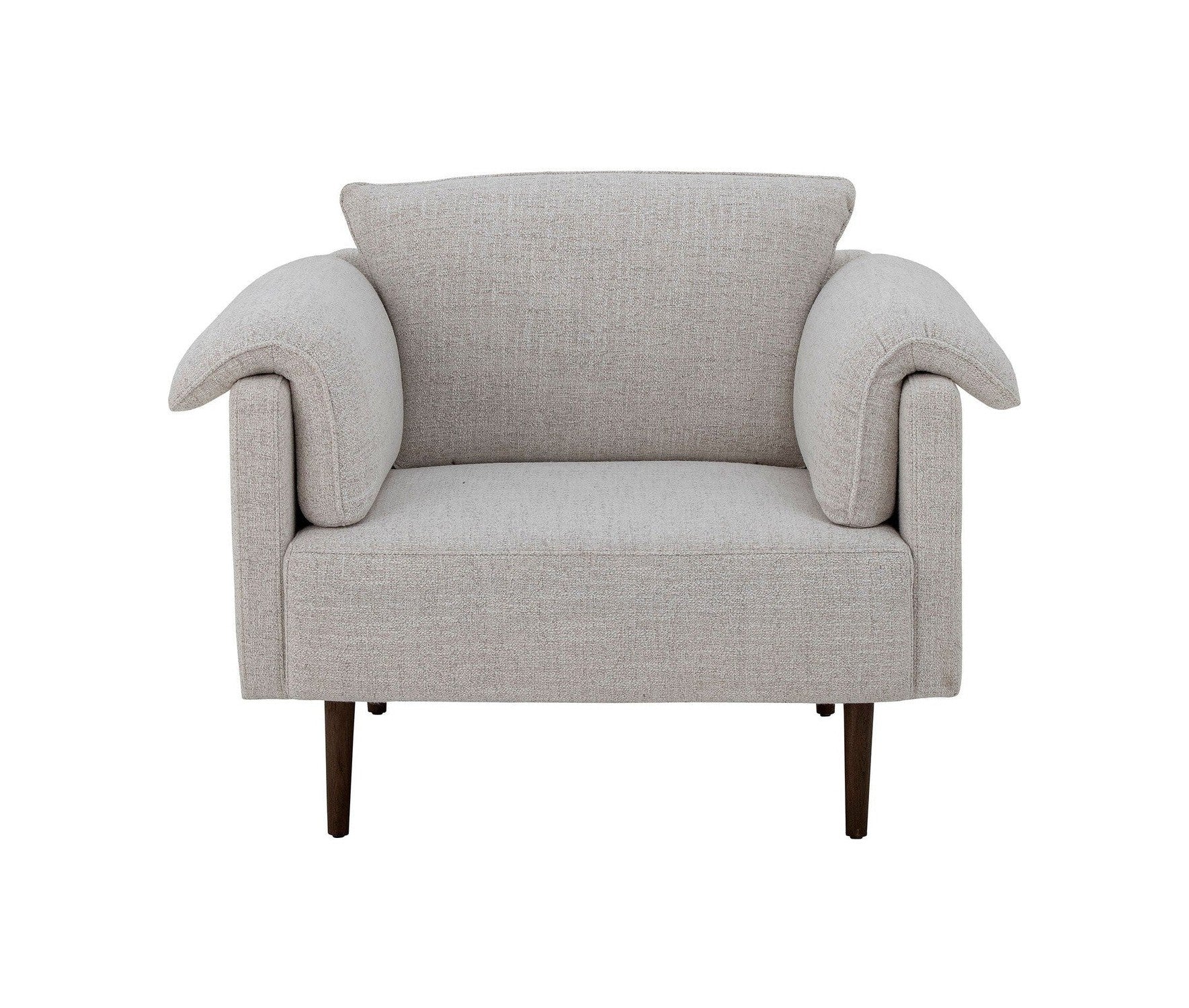 Bloomingville Chesham Lounge Stuhl, Weiß, Polyester