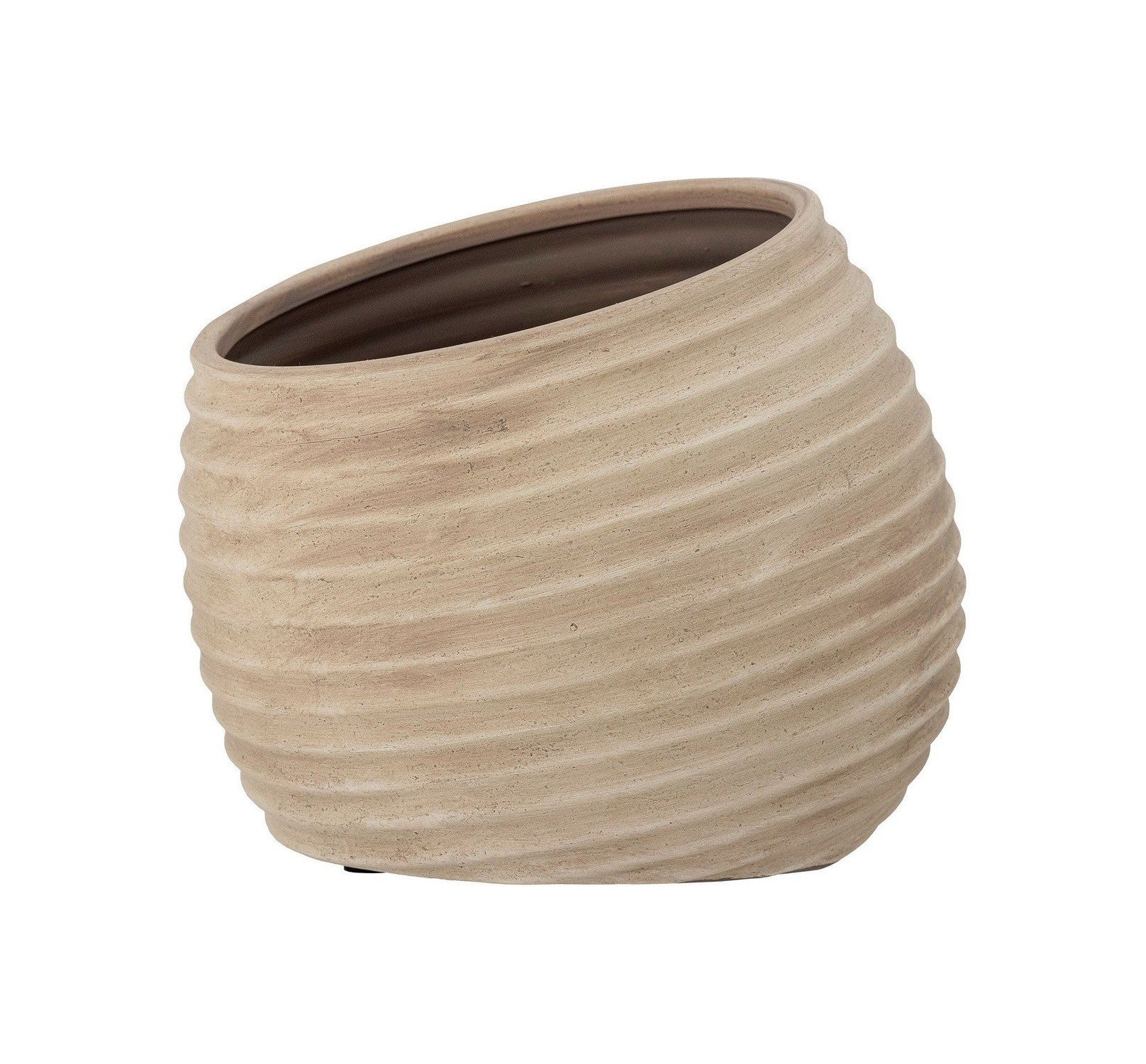 Bloomingville Cimmy Deco Flowerpot, brun, terre cuite