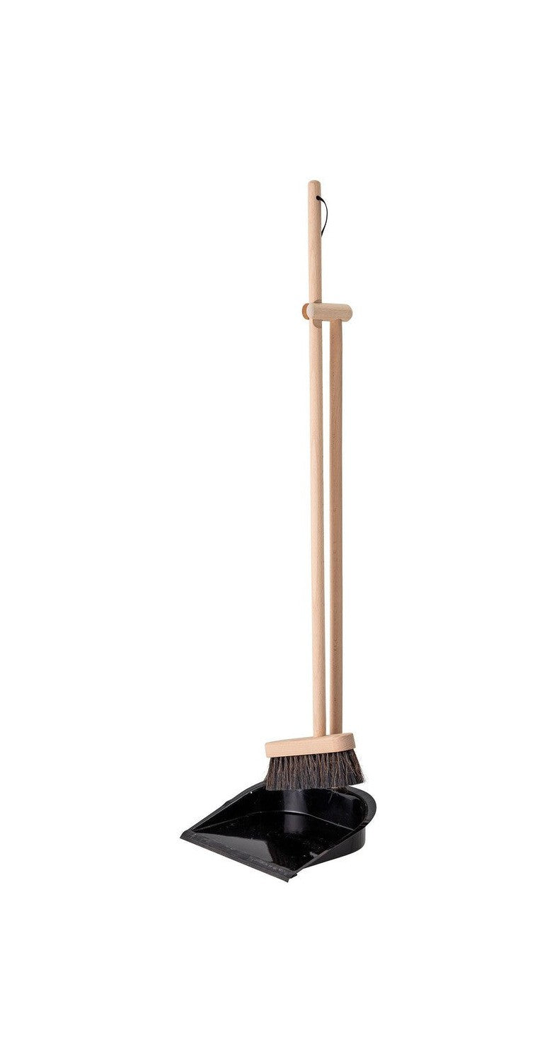 Bloomingville Cleaning Dustpan & Broom, Natur, Beech