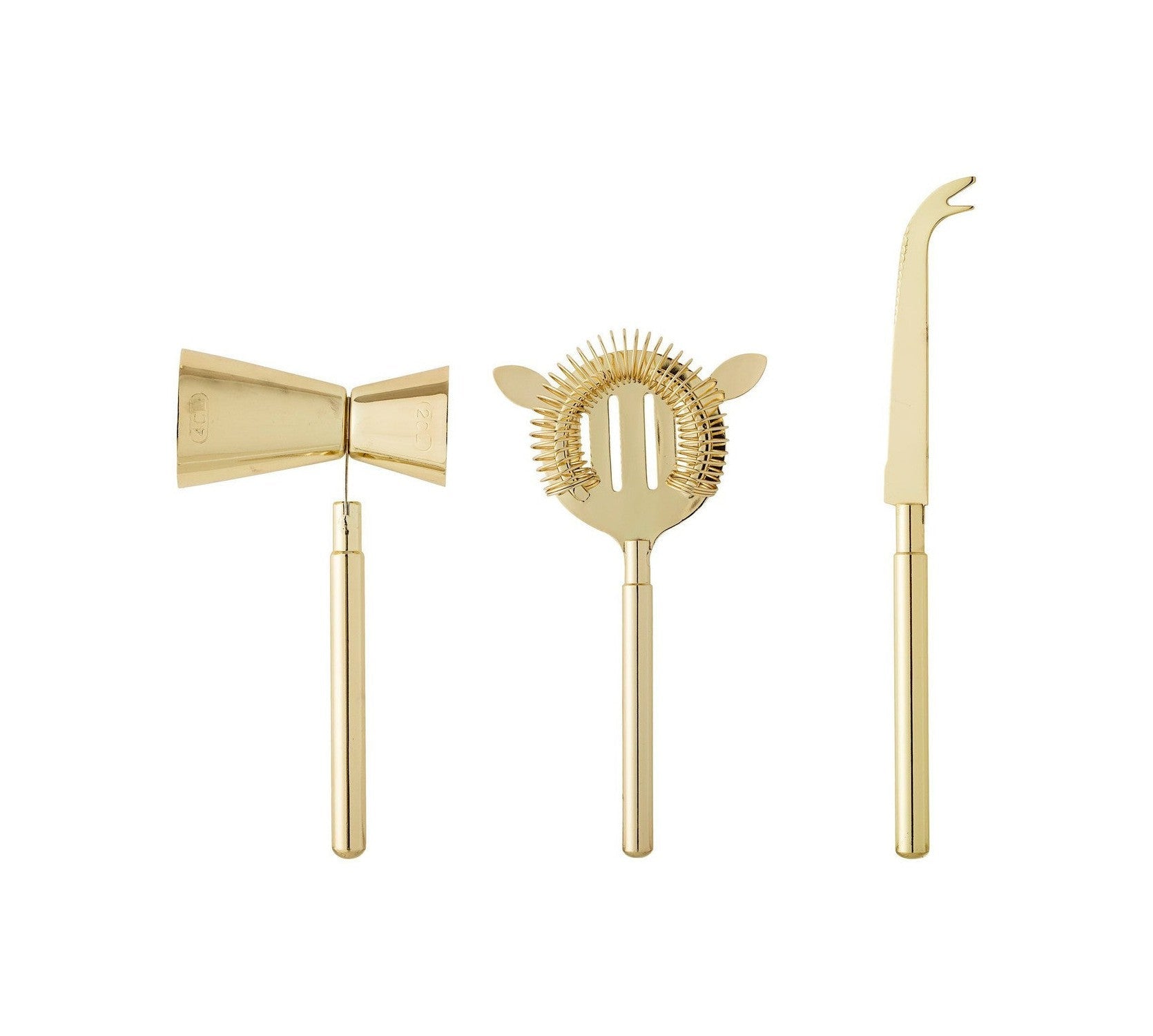 Bloomingville Cocktail Bar Set, Gold, Edelstahl