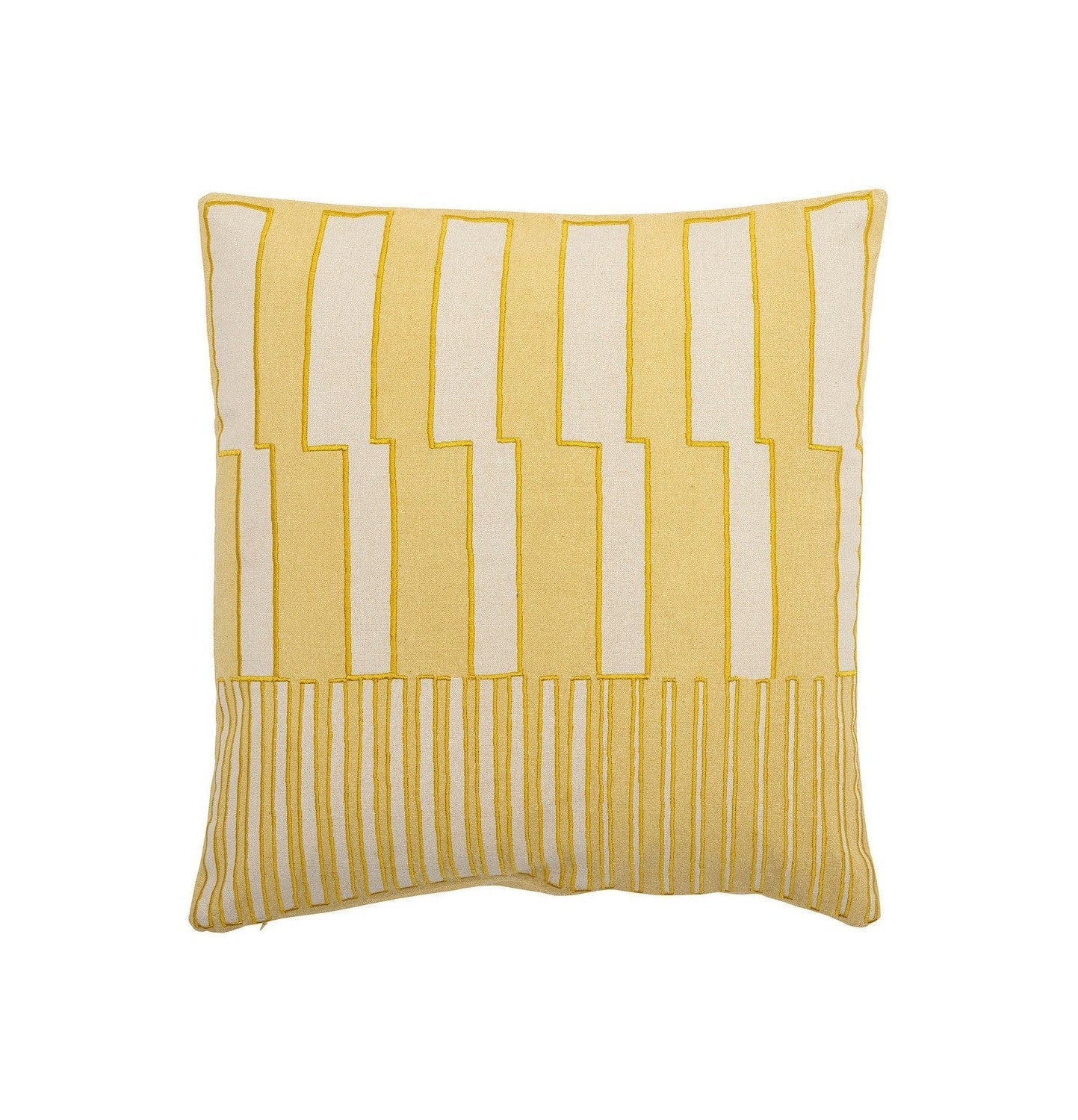 Cuscino Bloomingville Cowes, giallo, cotone oeko-tex®