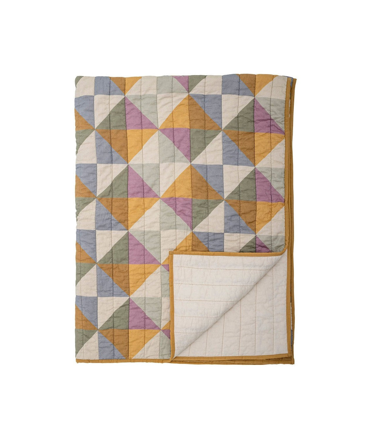 Bloomingville Crepen Quilt, Yellow, Cotton Oeko-Tex®