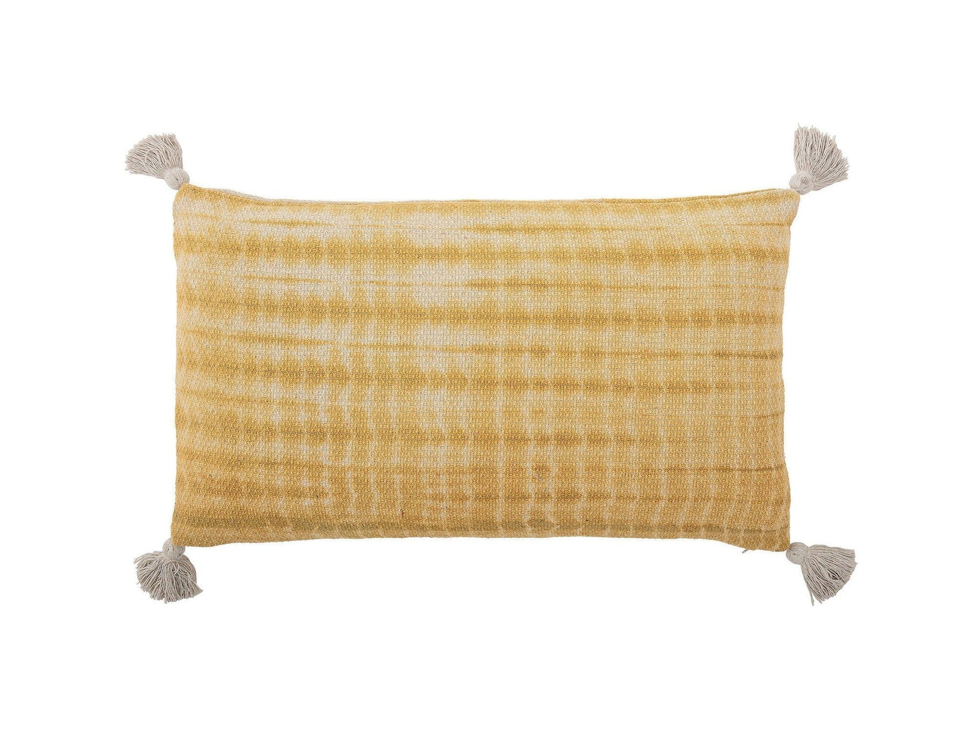 Bloomingville Dedia Cushion, giallo, cotone riciclato