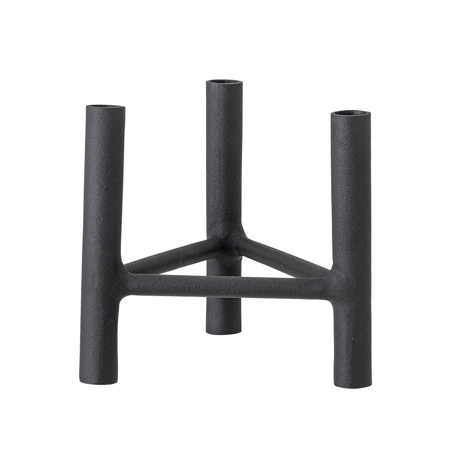 Bloomingville Deeb Candle Holder, Black, Aluminium