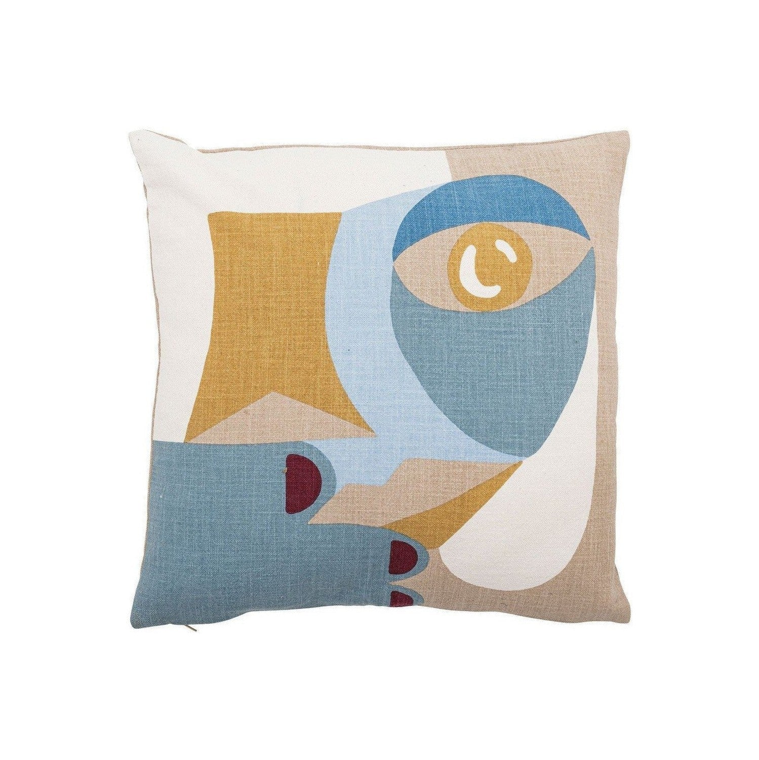 [product_category]-Bloomingville Ditte Cushion, Blue, Cotton-Bloomingville-5711173329694-82062370-BLO-1