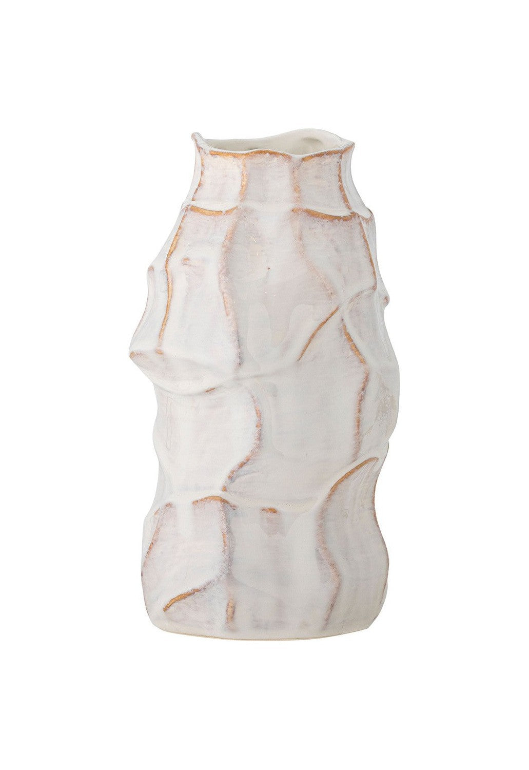 Bloomingville Dolores Vase, White, stentøj