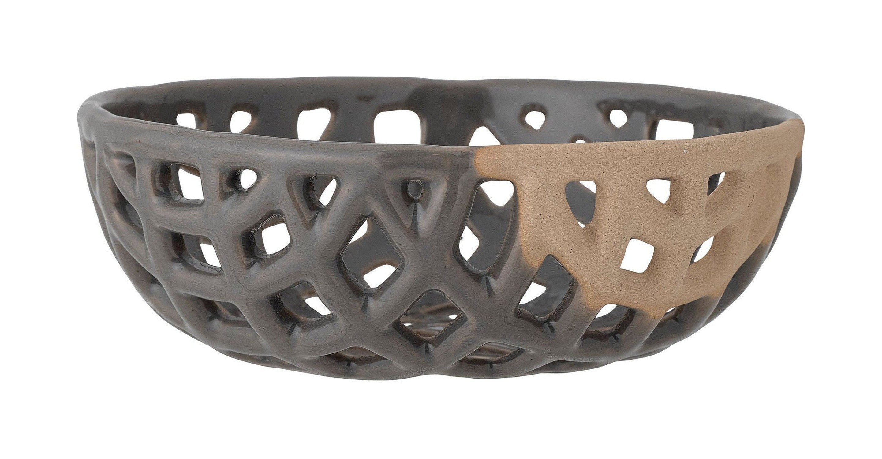 Bloomingville Electra Deco Bowl, Gray, stentøj