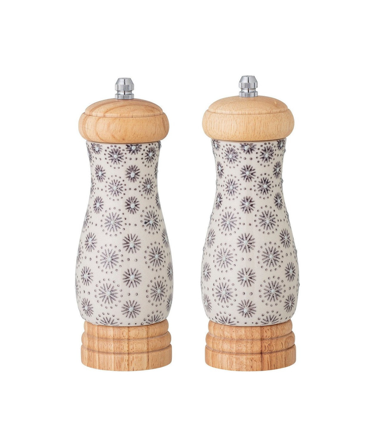 Bloomingville Elsa Salt & Pepper Mill, Gray, Stenteware