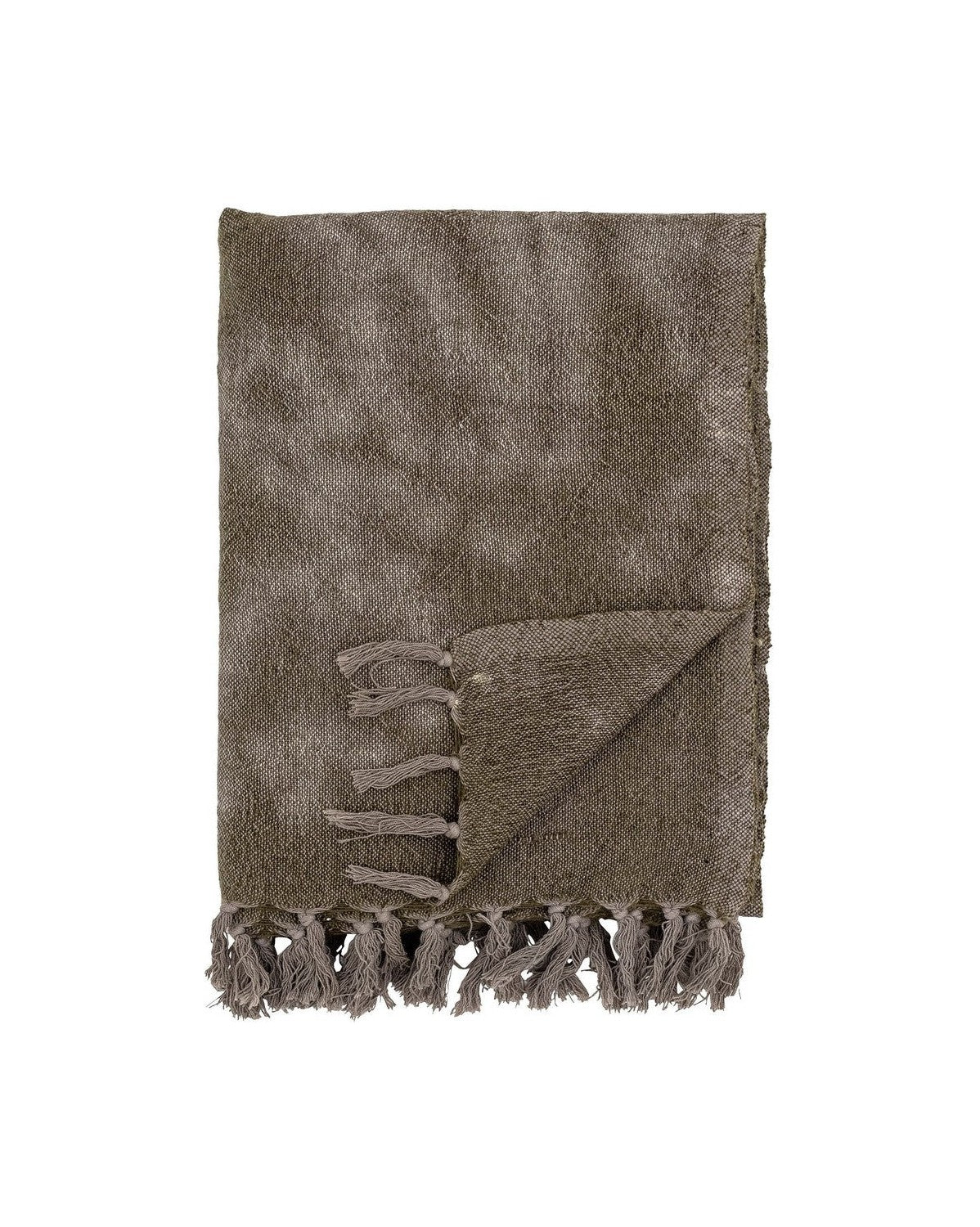 Bloomingville Ginger Throw, verde, lana