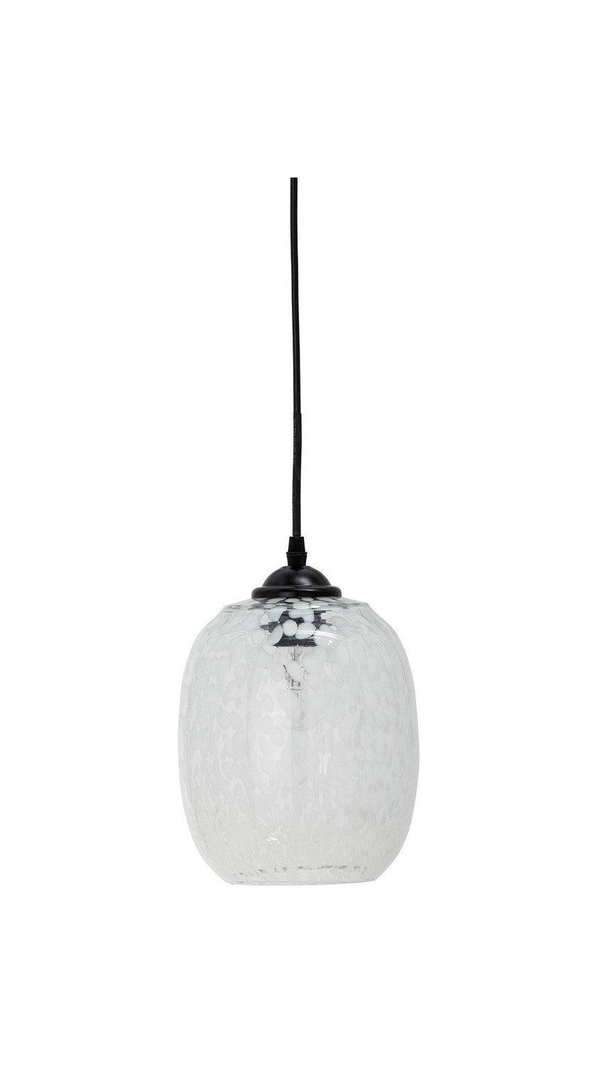 Lámpara colgante de Bloomingville Gisele, blanco, vidrio