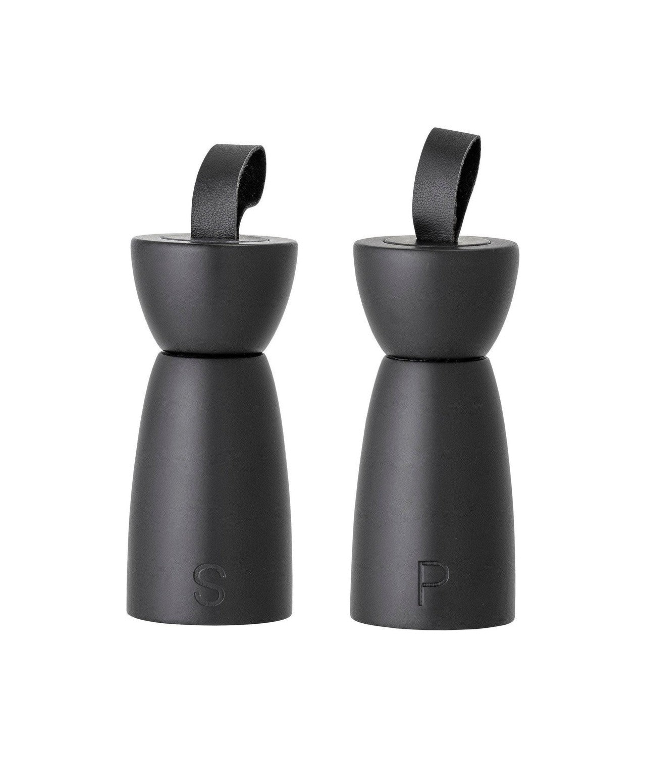 Bloomingville Hanif Salt & Peper Mill, Black, Rubberwood