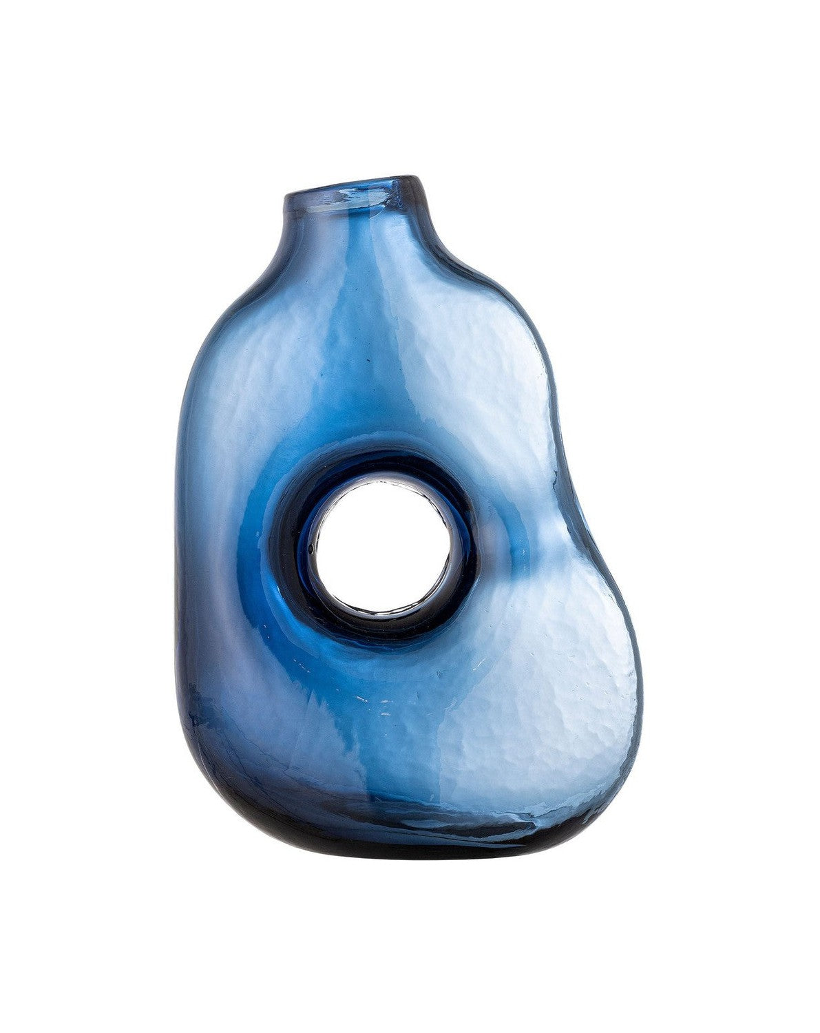 Bloomingville Harri Vase, bleu, verre