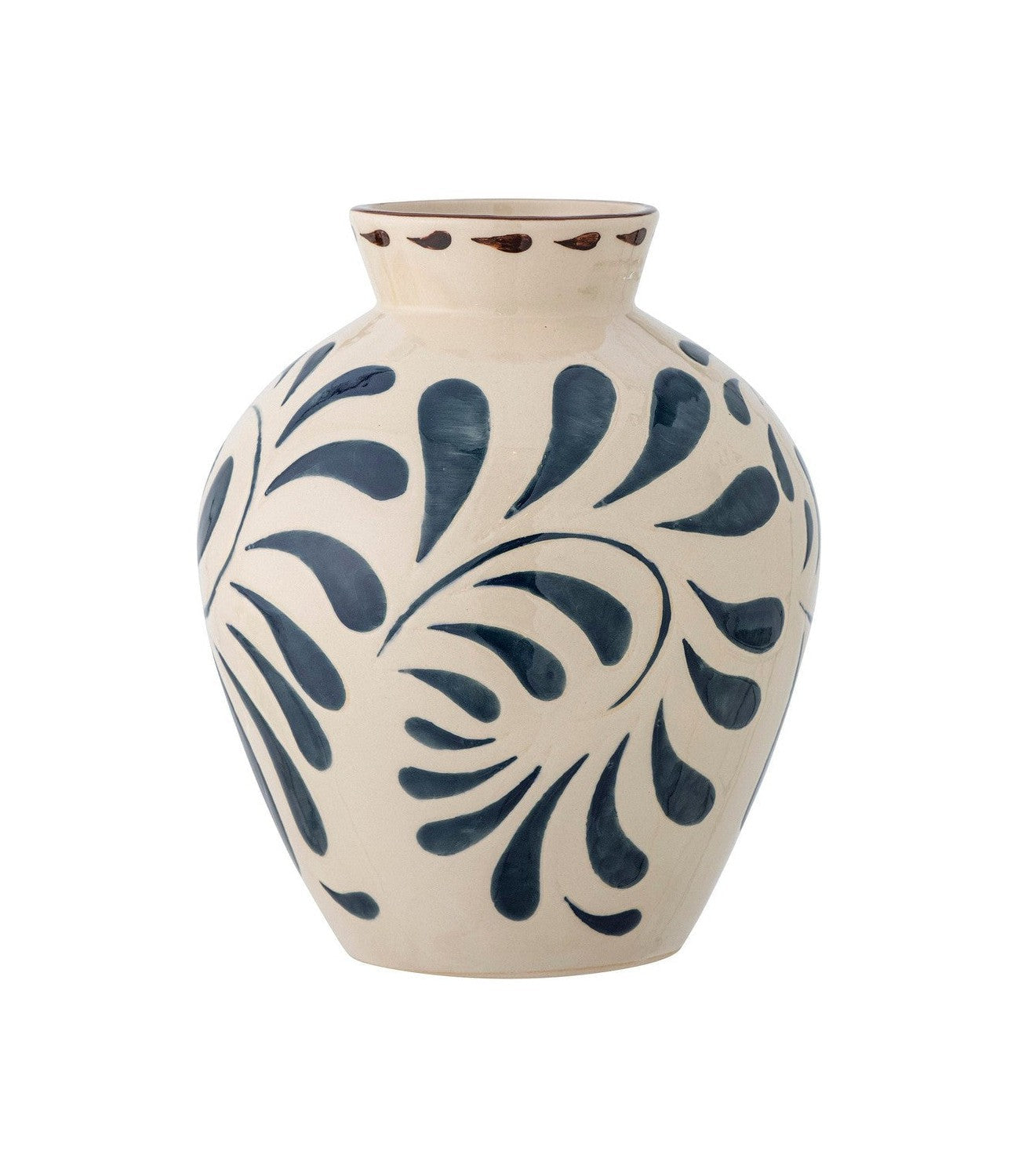 Bloomingville Heikki Vase, blå, steingods